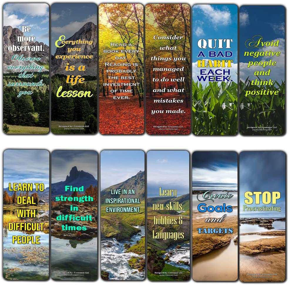 Creanoso Fun Readers Amazing Sayings Reading Bookmarks (30-Pack) Ã¢â‚¬â€œ Stocking Stuffers Gift for Men, Women, Adult, Teens, Boys & Girls Ã¢â‚¬â€œ Party Favors Supplies Ã¢â‚¬â€œ Rewards Gifts