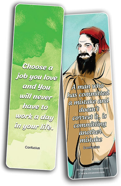 Confucius Quotes Bookmarks - (10 Sets x 6 Cards)