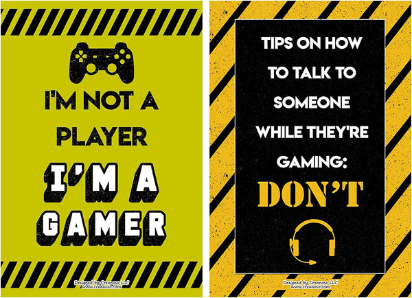 Fun Gamer Posters (4-Set X 6 Designs)