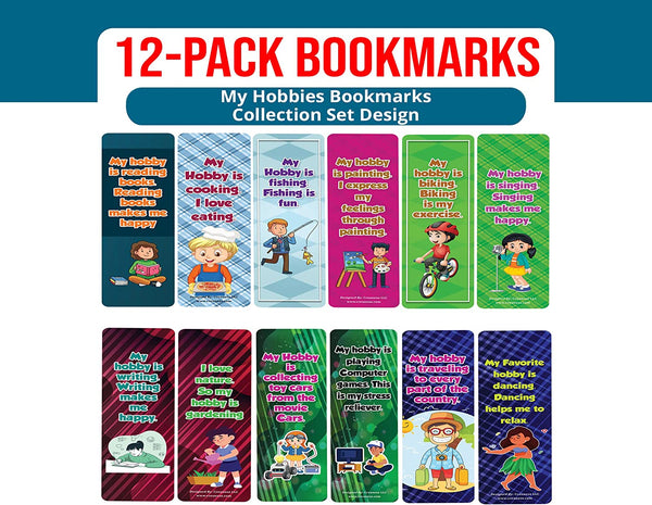 My Hobbies Bookmarks (2-Sets X 6 Cards)