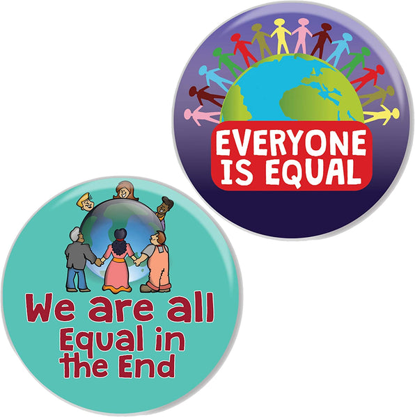 We're All Equal Pinback Buttons (10 Pack)