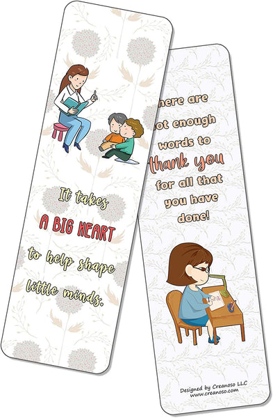 Teacher Appreciation Bookmarks (60-Packs)