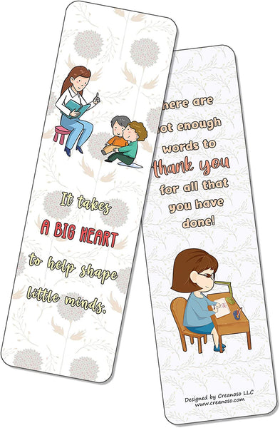 Teacher Appreciation Bookmarks (12-Packs)