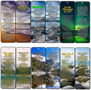 Famous Classical Short Poems Bookmarks Series 3 - Life (30-Pack)