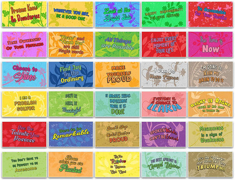 Creanoso Inspiring Power Thoughts Cards (60-Pack) â€“ Stocking Stuffers Premium Quality Gifts for Children, Teens, & Adults â€“ Unique Gift Token Corporate Giveaways â€“ Classroom Rewards & Incentives