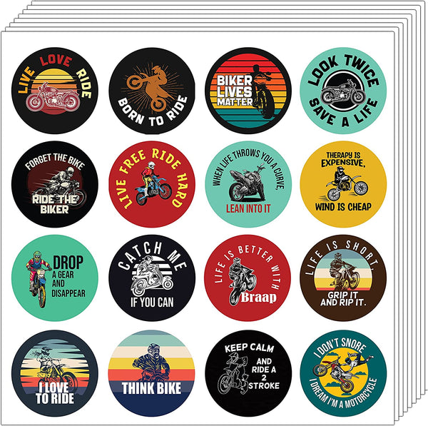 Creanoso Riders stickers (20 Sets X 16 Designs) â€“ Sticker Card Giveaways for Kids â€“ Awesome Stocking Stuffers Gifts for Boys & Girls â€“ Classroom Home Rewards Enticements