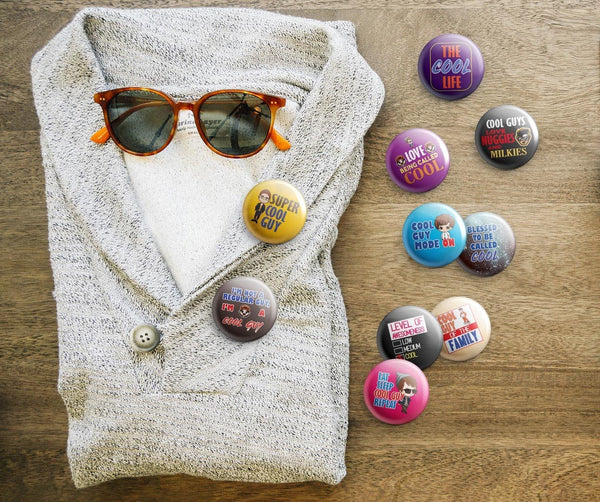 I'm Too Cool For You Pinback Buttons (1-Set X 10 Buttons)