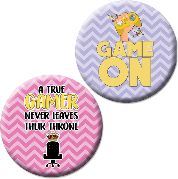 Creanoso Funny Pinback Buttons - Gamer (10-Pack) - Stocking Stuffers Premium Quality Gift Ideas for Children, Teens, & Adults - Corporate Giveaways & Party Favors