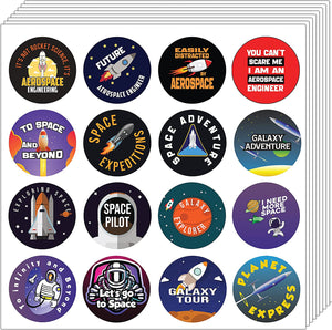 Creanoso Aerospace Stickers (10 Sets X 16 Designs) â€“ Sticker Card for Kids â€“ Awesome Stocking Stuffers Gifts for Boys & Girls â€“ Classroom Home Rewards Enticements