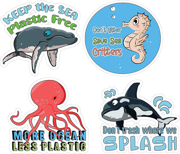 SaveÃ‚Â theÃ‚Â SeaÃ‚Â CreaturesÃ‚Â Stickers - 12 Stickers x 4 Sets (12-Sheets)