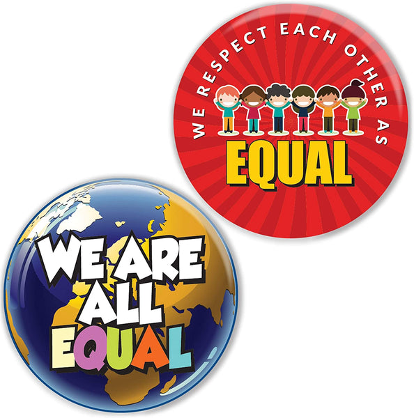 We're All Equal Pinback Buttons (10 Pack)