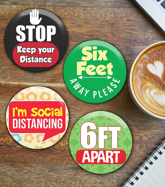 Keep Your Distance Pinback Buttons (10 Pack)