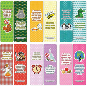 Creanoso Funny Facts Bookmarks - Series 2 - Stocking Stuffers Premium Quality Gift Ideas - DIY Kit