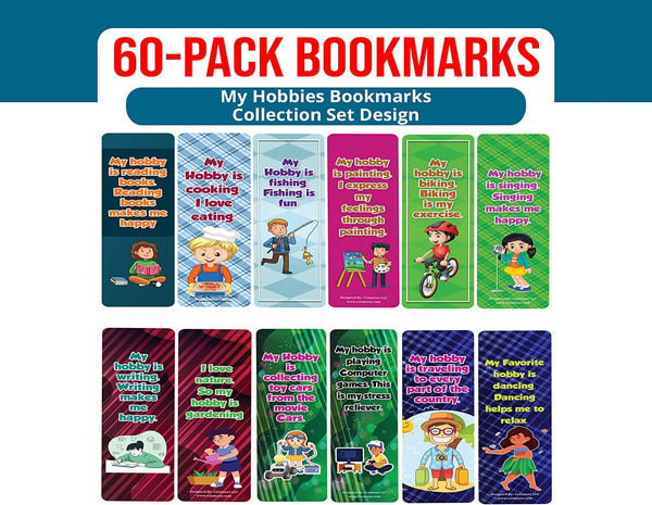 My Hobbies Bookmarks (10-Sets X 6 Cards)