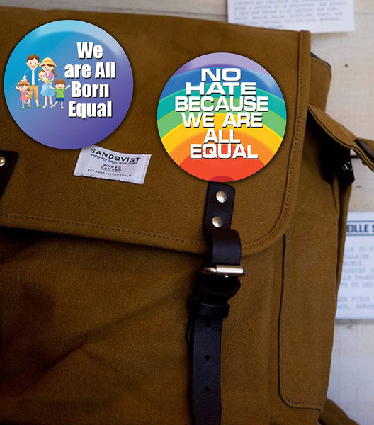 We're All Equal Pinback Buttons (10 Pack)