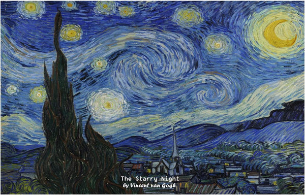 Vincent Van Gogh Starry Night Famous Paintings Postcards (60 Pack) - Starry Night Sunflowers Famous Paintings Postcards - Collectible Vintage Art Gifts - Premium Quality - Best Stocking Stuffers