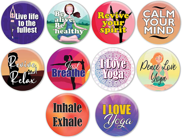 Do Yoga Pinback Buttons Series 1 - Keep Calm (10 Pack)