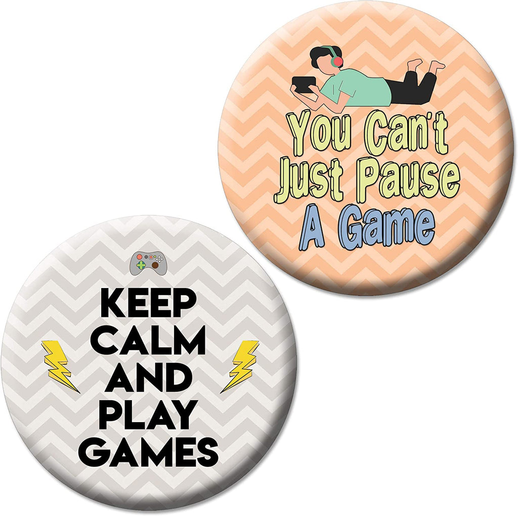 Creanoso Funny Pinback Buttons - Gamer (10-Pack) - Stocking Stuffers P