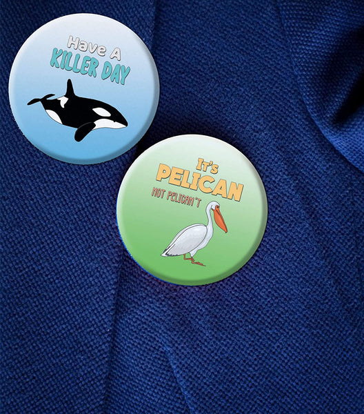 Funny Positive Puns Pinbutton (10-Packs)