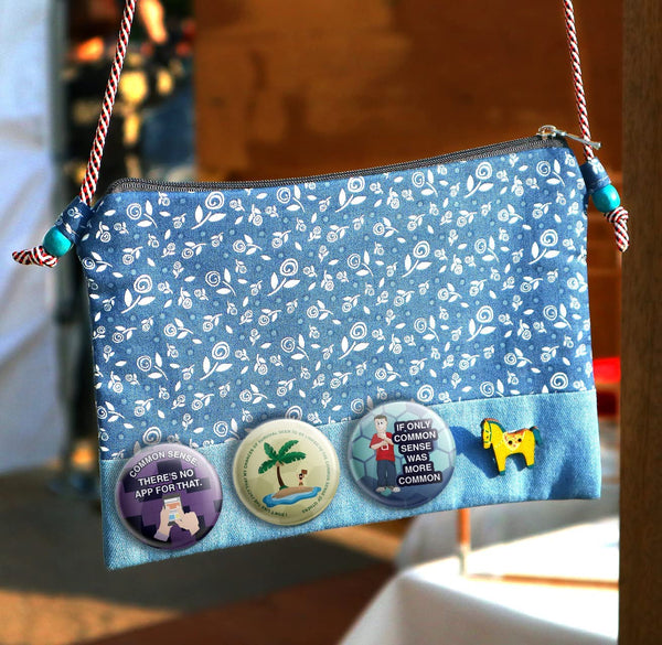 Creanoso Funny Common Sense Button Pins (1-Set X 10 Buttons) - Stocking Stuffers Premium Quality Gift Ideas for Children, Teens, & Adults - Corporate Giveaways & Party Favors