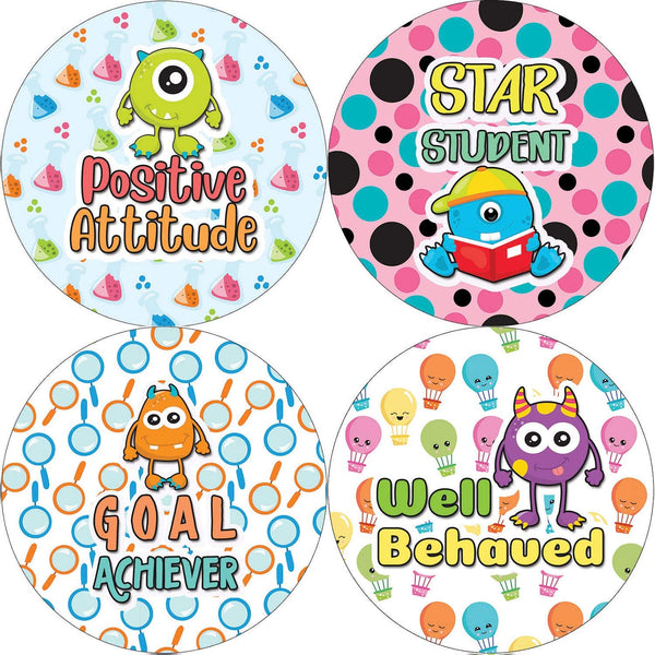 Creanoso Colorful Motivational Positive Encouragement Stickers (20-Sheet) - Premium Quality Gift Ideas for Children, Teens, & Adults for All Occasions - Stocking Stuffers Party Favor & Giveaways