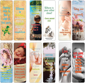 Inspiring Sayings Parenting Quotes Bookmarks for Parents (60-Pack) ÃƒÂ¢Ã¢â€šÂ¬Ã¢â‚¬Å“ Premium Gift for Men & Women Parents ÃƒÂ¢Ã¢â€šÂ¬Ã¢â‚¬Å“ Unique Family Baby Shower Gifts