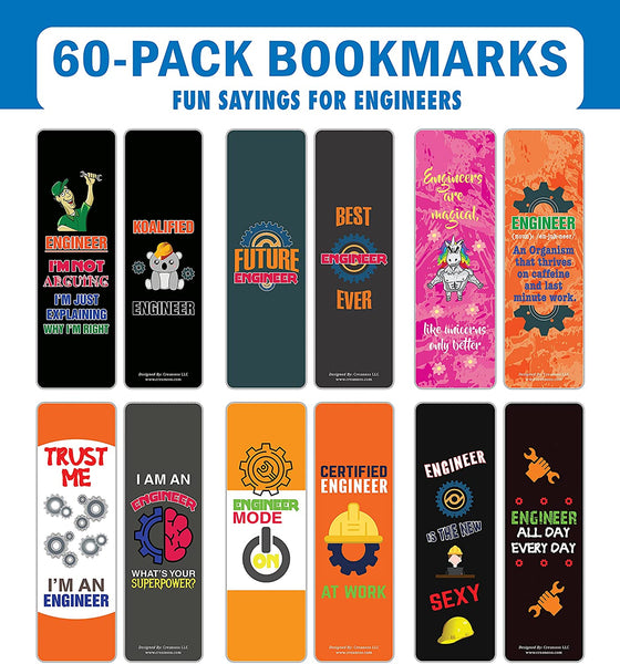 I am an Engineer Bookmarks (10-Sets X 6 Cards)