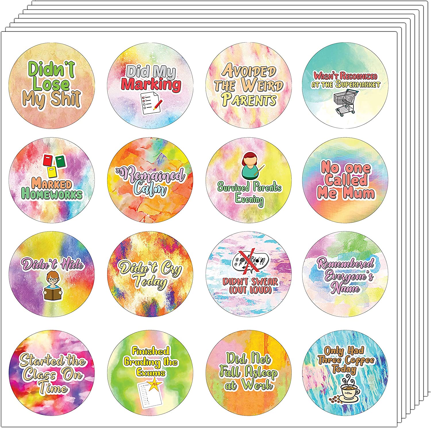 Inspirational Stickers For Water Bottles, Positive Vinyl Stickers, Laptop,  Funny Motivational Stickers For Adults, Girls, Women, Teachers, Students