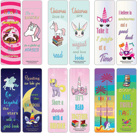 Creanoso Unicorn Bookmarks (60-Pack) ÃƒÂ¢Ã¢â€šÂ¬Ã¢â‚¬Å“ Six Assorted Quality Bookmarker Cards Bulk Set ÃƒÂ¢Ã¢â€šÂ¬Ã¢â‚¬Å“ Premium Gift for Girls ÃƒÂ¢Ã¢â€šÂ¬Ã¢â‚¬Å“ Book Page Memorizer ÃƒÂ¢Ã¢â€šÂ¬Ã¢â‚¬Å“ GirlÃƒÂ¢Ã¢â€šÂ¬Ã¢â€žÂ¢s Party Giveaways ÃƒÂ¢Ã¢â€šÂ¬Ã