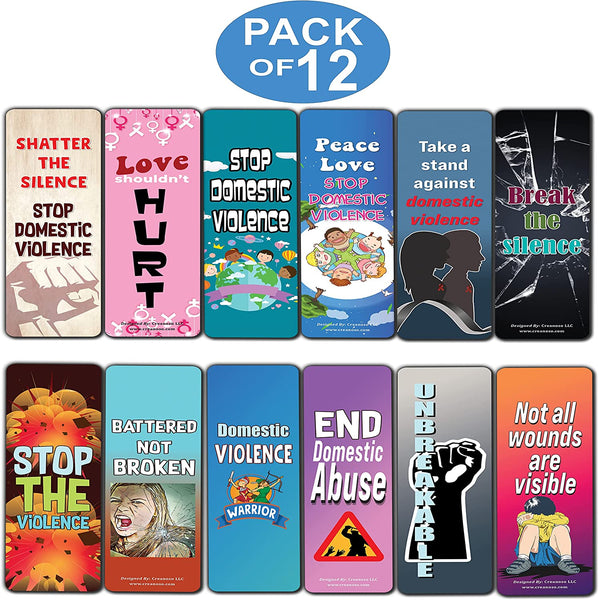 Domestic Violence Bookmarks (2-Sets X 6 Cards)