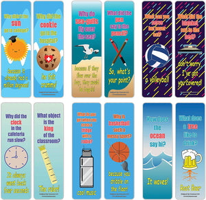 Creanoso Hilariously Silly and Funny Jokes Series 4 Bookmarks (60-Pack) ÃƒÂ¢Ã¢â€šÂ¬Ã¢â‚¬Å“ Motivational Book Reading Bookmarkers ÃƒÂ¢Ã¢â€šÂ¬Ã¢â‚¬Å“ Teacher Incentive and Classroom Rewards Gifts ÃƒÂ¢Ã¢â€šÂ¬Ã¢â‚¬Å“ Unique Party Favors