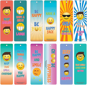 Creanoso Inspiring Smiley Happy Face Bookmarkers (30-Pack) Ã¢â‚¬â€œ Stocking Stuffers Gift for Bibliophiles, Book Worms, Young Book Lovers Ã¢â‚¬â€œ Party Supplies Ã¢â‚¬â€œ Book Clubs Reading Ã¢â‚¬â€œ Office Supplies