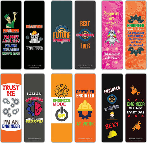 I am an Engineer Bookmarks (10-Sets X 6 Cards)