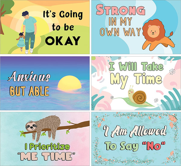 Self Care and Self Affirmation Writable Message Card / Lunch Box Cards (1 Set X 30 Designs)