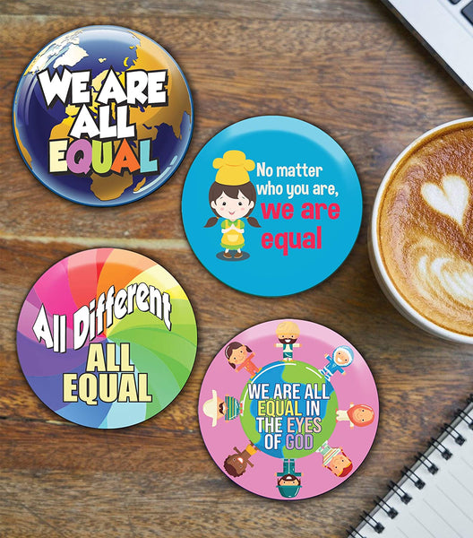 We're All Equal Pinback Buttons (10 Pack)