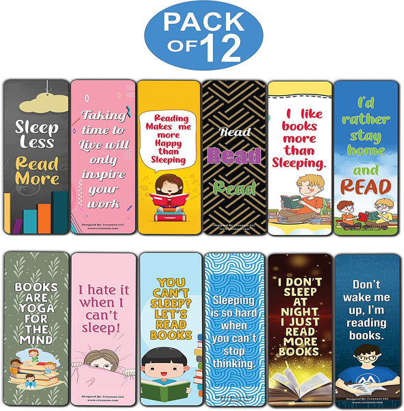 Read More Sleep less Bookmark (2-sets X 6 Cards)
