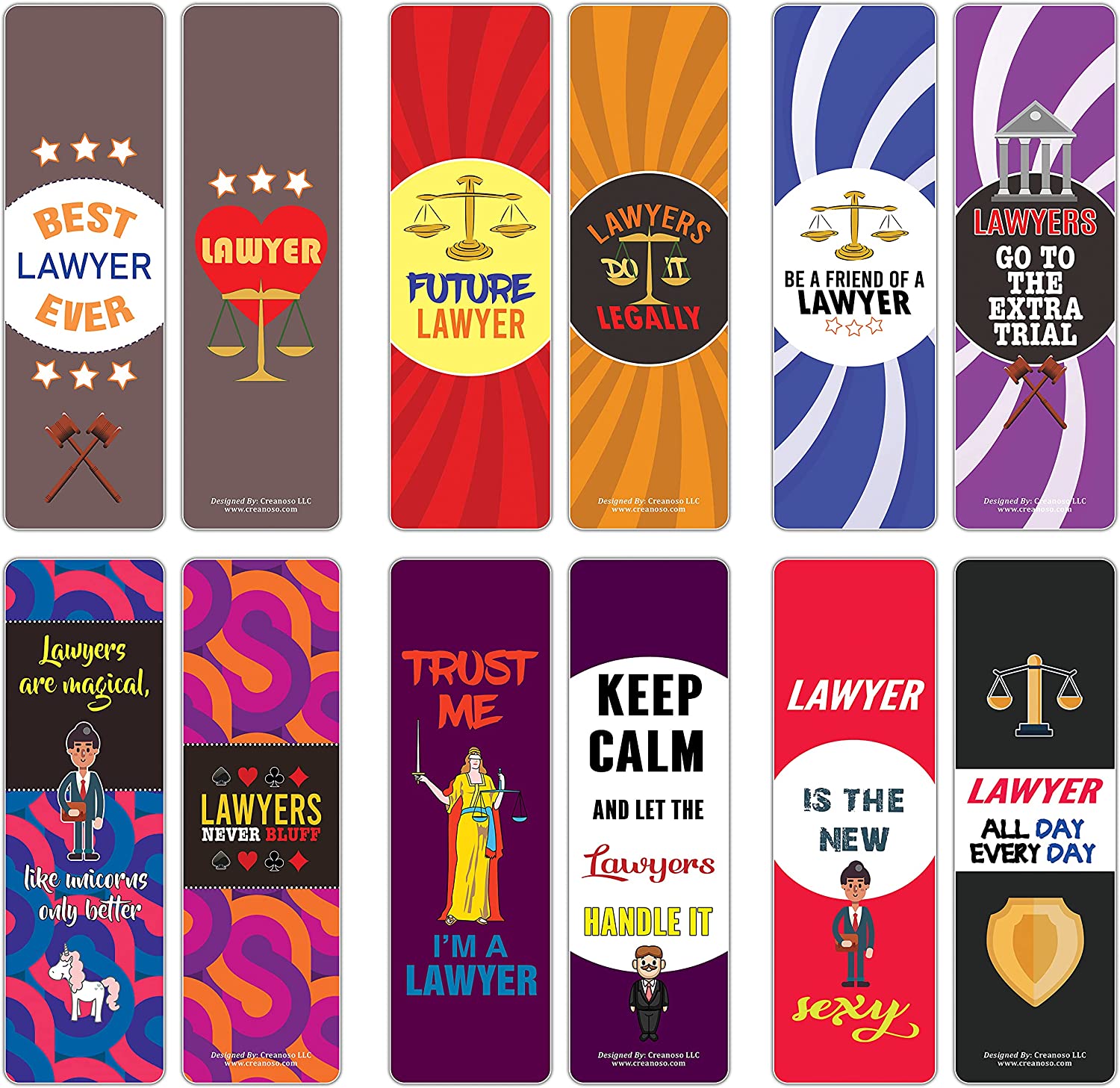I am a Lawyer Bookmarks (5-Sets X 6 Cards)