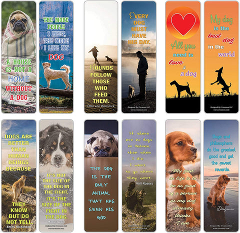 Pet Quotes Bookmarks Series 1 - Pet Dogs (60-Pack)