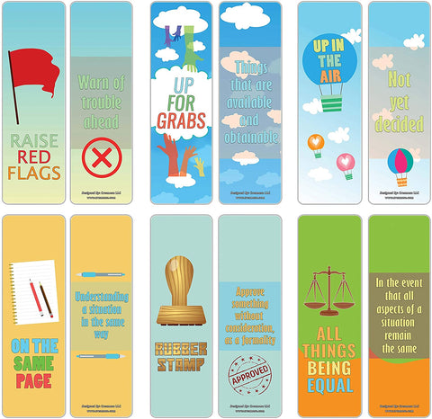 Creanoso Business Idioms Bookmarks - Making Decisions (60-Pack) ÃƒÂ¢Ã¢â€šÂ¬Ã¢â‚¬Å“ Stocking Stuffers Gift Ideas for Managers, Executives, Businessman - Employees Incentives Rewards - Corporate Giveaways