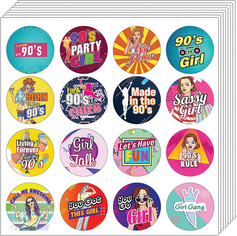 90's Girls Stickers (10 Sets X 16 Designs)