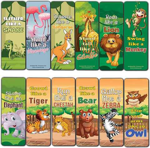 Safari Animals Bookmarks - Series 2 (5-Sets X 6 Cards)