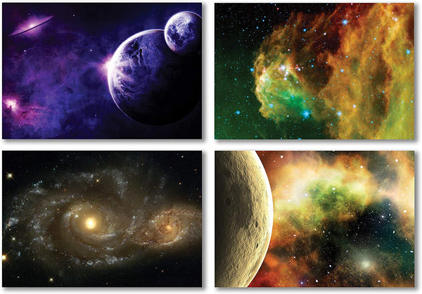 Galaxy Postcards Series 2 (60-Pack)-Cool Unique Space Planets Educational Postcards Ã¢â‚¬â€œ Premium Stocking Stuffers Gifts for Men, Women, Adults, Teens Ã¢â‚¬â€œ Science Gifts