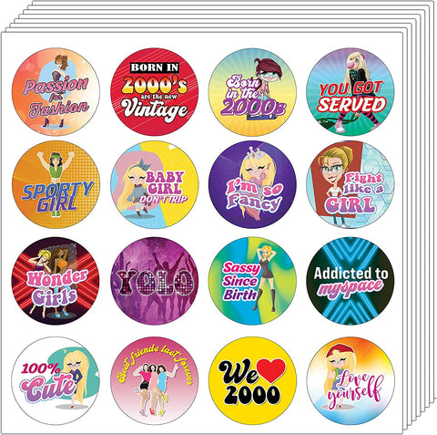 2000's Girl Stickers (10 Sets X 16 Designs)