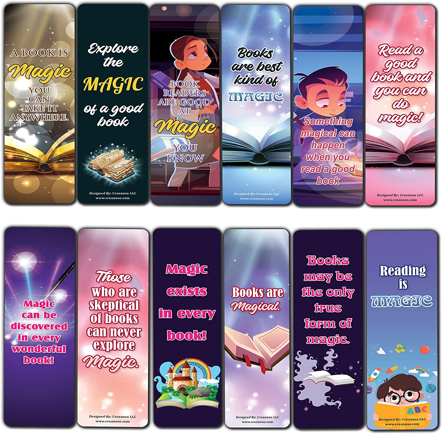 Magical Bookmarks (5-Sets X 6 Cards)