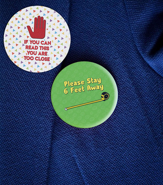 Funny Social Distancing Pinbuttons