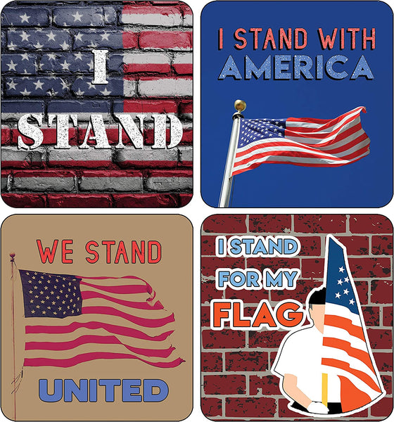 StandÂ withÂ America Stickers 2 Sets (12 designs x 2pcs each)