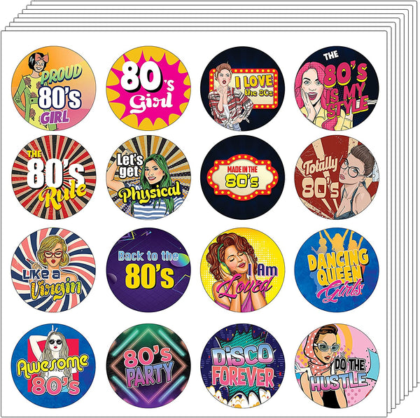 80's Girl Stickers (5 Sets X 16 Designs)