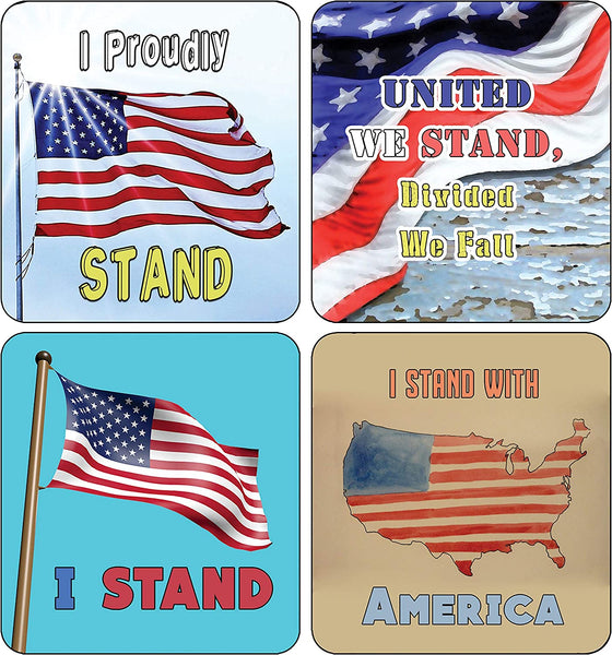 StandÂ withÂ America Stickers 2 Sets (12 designs x 2pcs each)