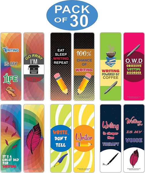 I am a Writer Bookmarks (5-Sets X 6 Cards)