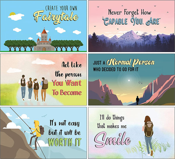 Creanoso My Vision Message Writable Message Card Lunch Box Notes for Kids (30 cards x 1 set) - Fun and Inspiring Lunch Box Flashcards